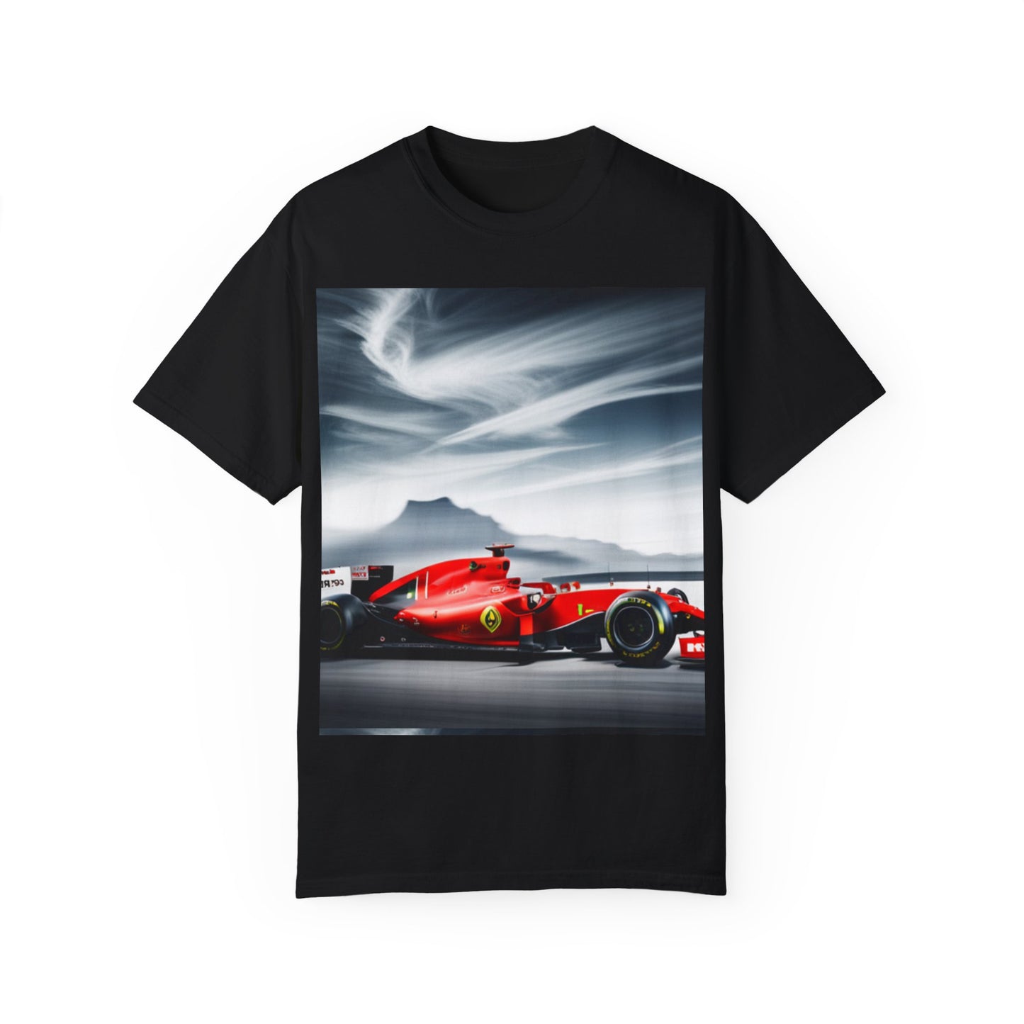 Unisex Garment-Dyed T-shirt Formula 1 Ferrari car design