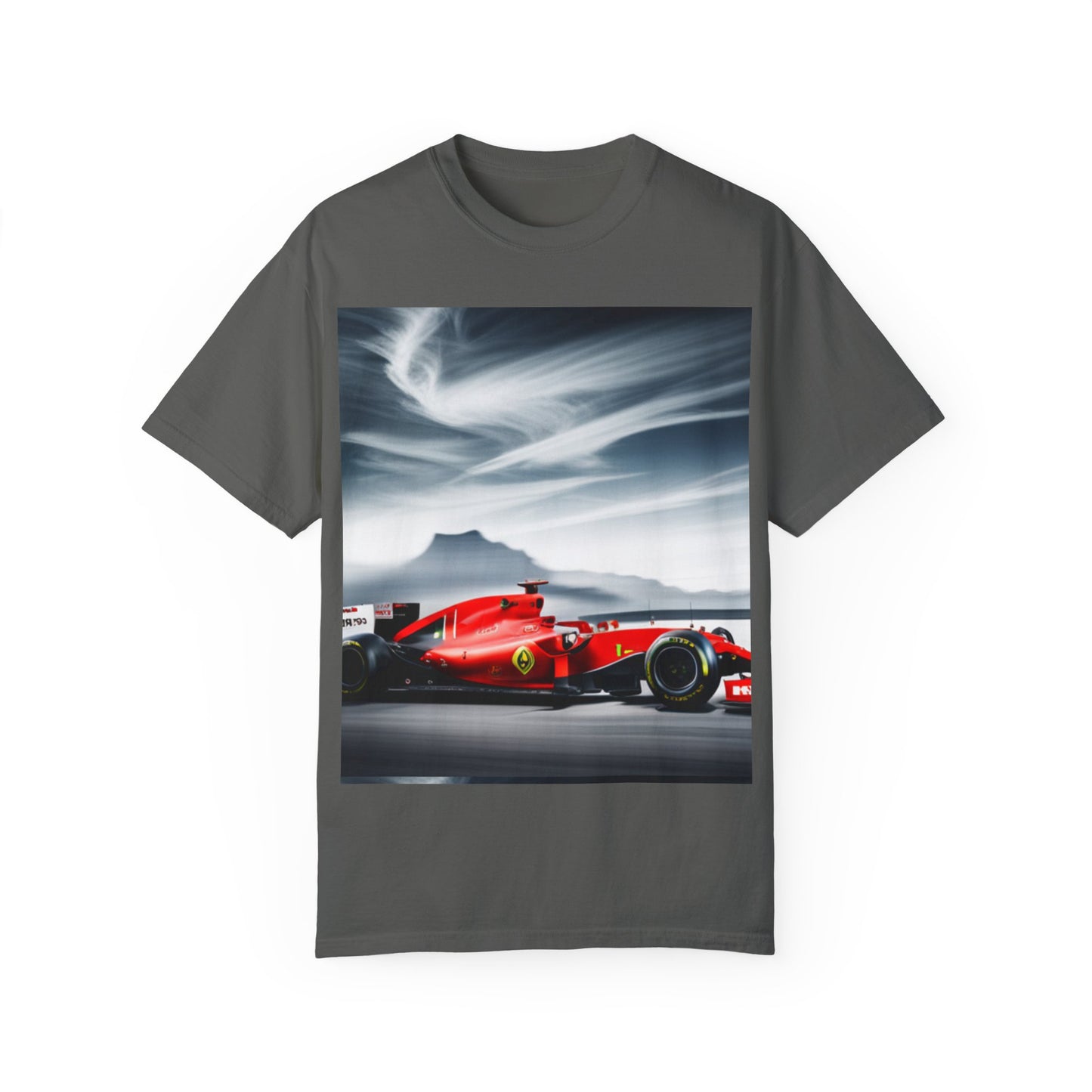 Unisex Garment-Dyed T-shirt Formula 1 Ferrari car design