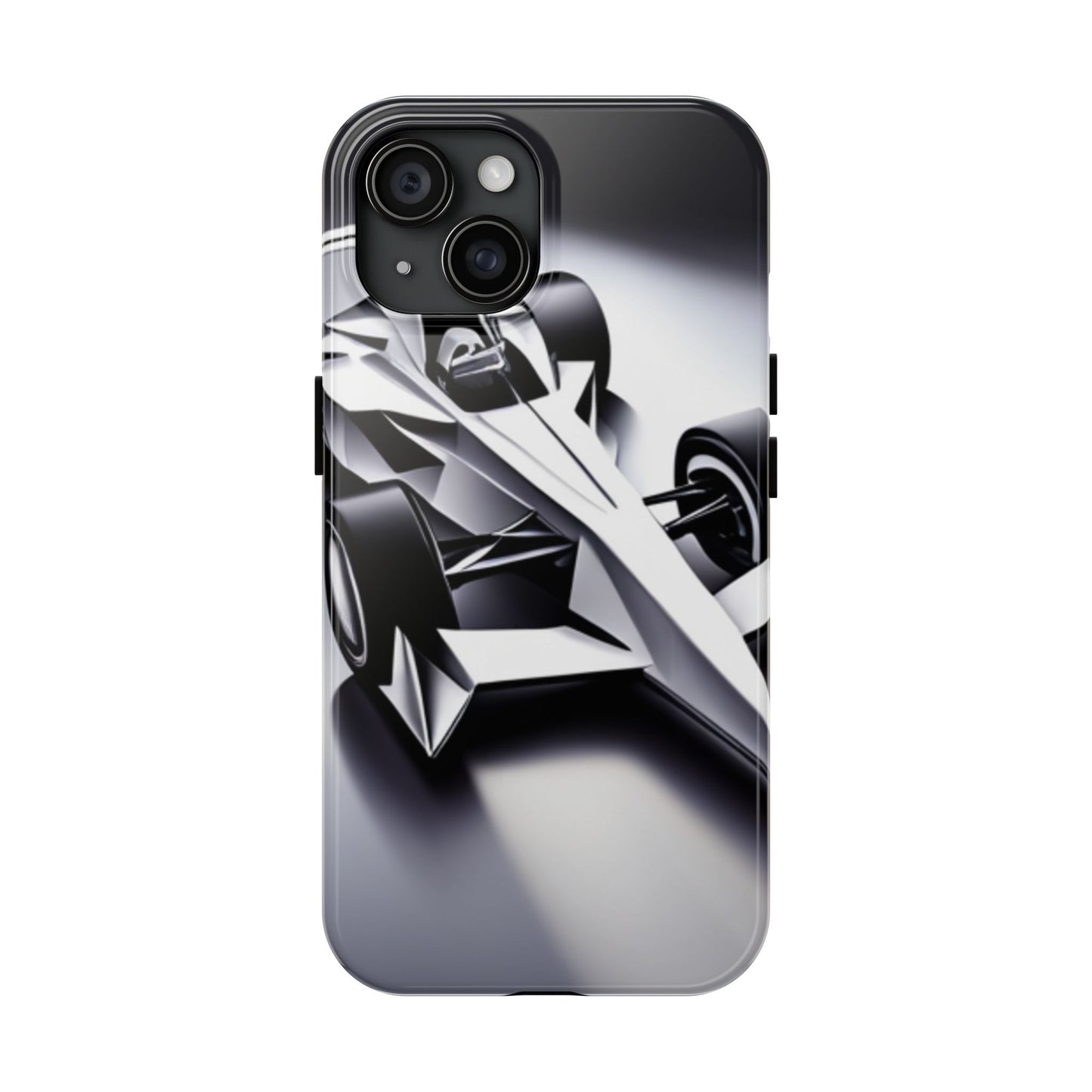 Tough Phone Cases f1 car design black and white